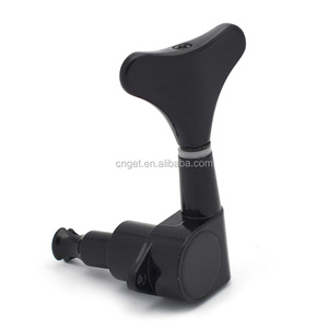 Afinadores de guitarra de bajo eléctrico, cabezas de máquina, Cabeza de guitarra, clavija de afinación, color negro, 2R2L - Product Image 2