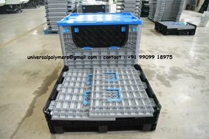 Hộp Pallet Nhựa Pp 2023 Chất Lượng Cao Mới Hộp Pallet Nhựa Công Nghiệp Vận Chuyển Hạng Nặng Thùng Nhựa Lớn - Product Image 2