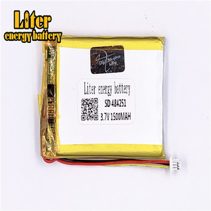 Plugue 1.0-3 P <strong>3.</strong>7 484251 mAh 1500 V Recarreg&aacute;vel LiPo battery solar Lithium Battery Li-ion polymer with PCM - Product Image 2