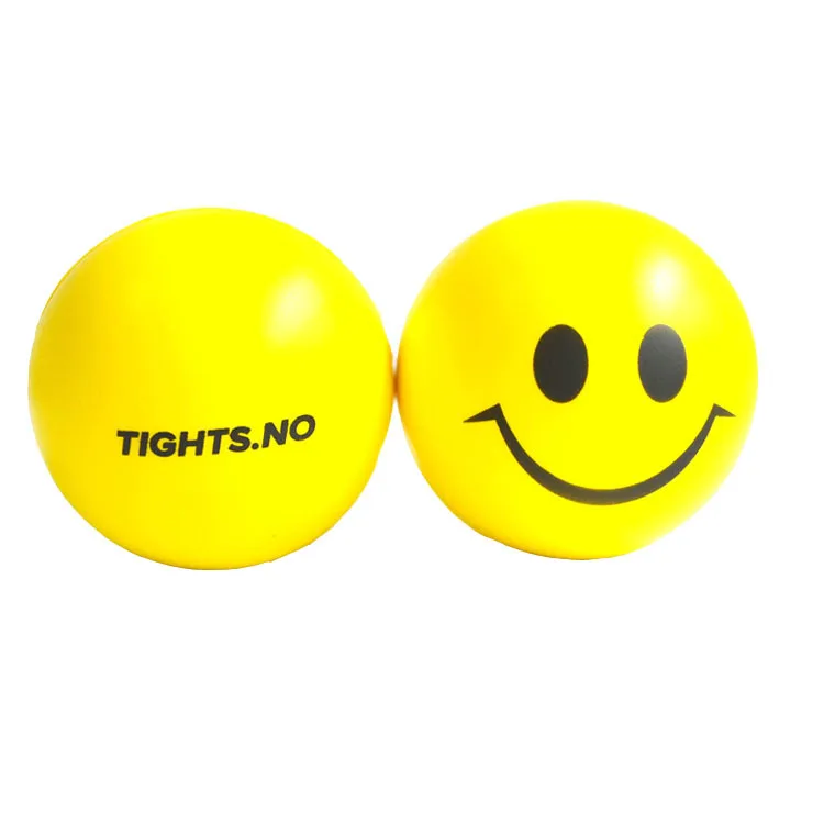 Рекламный смайлик, мяч-антистресс из полиуретановой пены