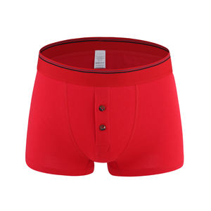 Due Pulsante Pianura Traspirante Uomini Biancheria Intima <span class=keywords><strong>Fantasia</strong></span> Grigio Shorts Retrò - Product Image 4