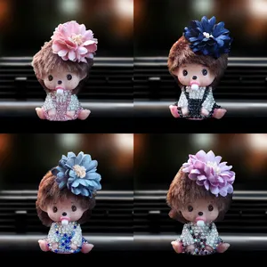 Car Decoration Perfumes Clip Shape Diamond perfume car air freshener essential car oil diffuser Flower girl