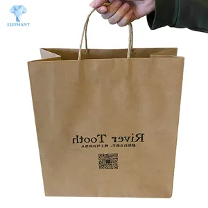Kraft Craft Custom Brown Gift Flat Wholesale Shopping Packing Paper Bag