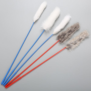 Commercio all'ingrosso prodotti per animali domestici coniglio pelliccia gatto Teaser Stick giocattolo - Product Image 6