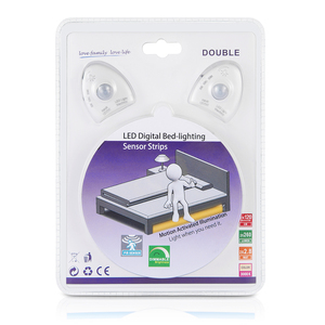 LED cama tiras de luz Luz de Sensor para habitación del <span class=keywords><strong>arancel</strong></span> <span class=keywords><strong>aduanero</strong></span> común y luz regulable RGB de carga de la batería de - Product Image 2
