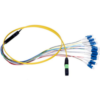 Fabricante de China FTTH fibra óptica Pigtail Jumper SM MM SC FC LC ST 0,9mm Cable con conectores APC UPC