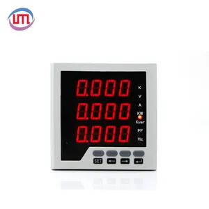 Hot Selling Volt/Amp/Hz/Watt Drie Fase Led Digitaal Paneel Multifunctionele Elektronische Energiemeter Met Rs485 Modbus