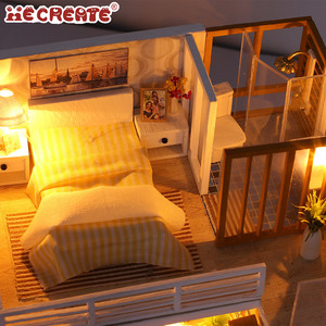IIECREATE Kit <span class=keywords><strong>de</strong></span> <span class=keywords><strong>Casa</strong></span> en Miniatura, Rompecabezas 3D <span class=keywords><strong>de</strong></span> Madera para <span class=keywords><strong>Casa</strong></span> <span class=keywords><strong>de</strong></span> <span class=keywords><strong>Muñecas</strong></span>, Caja <span class=keywords><strong>de</strong></span> Teatro Simple y Elegante, Regalo para Niños, Juguete Modelo - Product Image 5