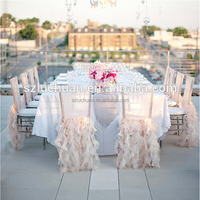 Ceintures en organza gracieuses couverture de chaise de mariage en gros