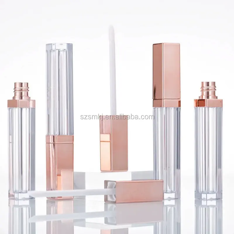 Make Your Own Empty Lip Gloss Packaging rose gold Lip Gloss Container Holder