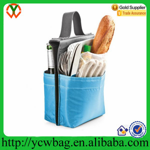 Portador de la botella con la manija para picnics 2-bolsillo estilo <span class=keywords><strong>alforja</strong></span> bolsa de moto - Product Image 2