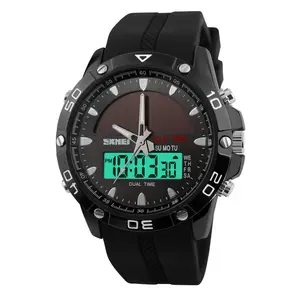 <span class=keywords><strong>Montre</strong></span> SKMEI Marque 1064 LED Numérique Quartz Double Affichage Alimentée par Énergie Solaire 50M Étanche Montres de Plongée - Product Image 1
