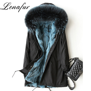 2018 Meraviglioso Design Giovane Fashion <span class=keywords><strong>Pure</strong></span> <span class=keywords><strong>White</strong></span> Procione Sciarpa di Pelliccia di Volpe Giù Parka - Product Image 6