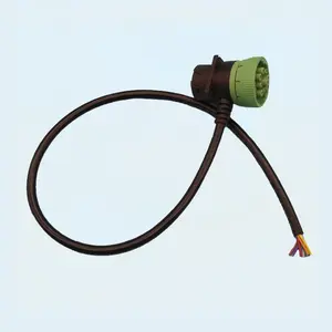 Heavy Truck J1939 Black And Green Converter Adapter To Open Diagnostic Cable