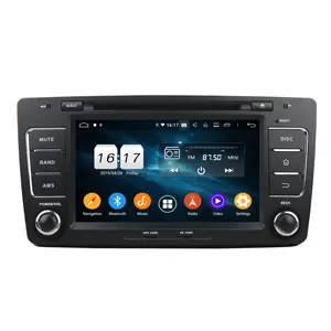 Android车载收音机7英寸车载立体声4 + 64G苹果CarPlay Head单元DVD播放器车载多媒体系统用于Skoda Octavia 2009-2012