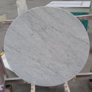 600*600 carrara blanco piedra redondo café mesa para la habitación - Product Image 5