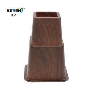 Factory 203mm <strong>Low</strong> Wooden Grain <strong>Furniture</strong> Feet Plastic <strong>Adjustable</strong> Bed Riser With Great <strong>Price</strong> - Product Image 4
