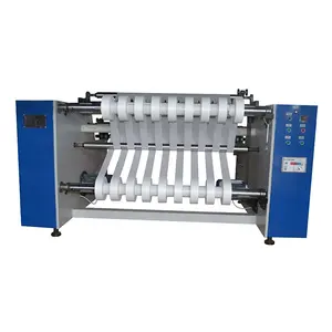 Easy to operate electric semi automatic nonwoven slitter rewinder