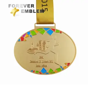 Giá Rẻ Tùy Chỉnh Finisher Huy Chương Thể Thao Huy Chương Giải Thưởng Vàng Mạ Marathon Chạy Huy Chương