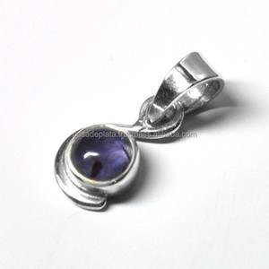 Colgante Lolite Piedra preciosa Plata de Ley 925 Hermoso diseño Colgante contemporáneo Colgante de moda para regalo, Fiesta para Unisex - Product Image 3