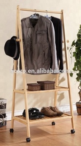Perchero Moderno de Madera y Soporte para Colgar Ropa para Dormitorio, Sala de Estar, Baño y Comedor - Product Image 3