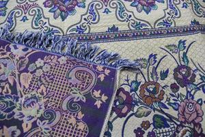 Katoenen Deken Goedkope Groothandel Recycle Jacquard Felle Kleur Woonkamer Volwassen Polyester Geweven Bloem 20 Laken Wegwerp 1Pc - Product Image 5