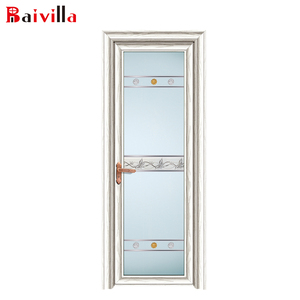 Les portes battantes simples les plus populaires pour toilettes intérieures, portes <span class=keywords><strong>de</strong></span> salle <span class=keywords><strong>de</strong></span> bain en aluminium, portes <span class=keywords><strong>de</strong></span> toilettes en verre dépoli - Product Image 6