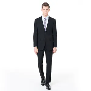 Abrigo negro Formal de alta calidad para hombre, traje de negocios para oficina, fotos, diseños, boda, Turquía, Italia