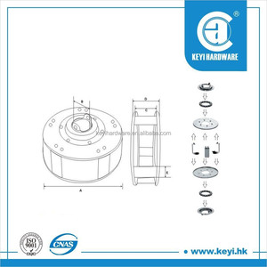Nhà Sản Xuất Bán Buôn Nhà Để Xe Con Lăn Màn Trập Phụ Kiện Cửa Sắt Mang Mùa Xuân Hộp Cho Con Lăn Màn Trập Cửa - Product Image 4