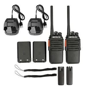 Retevis RT24 PMR446 Talkie-walkie UHF Radio bidirectionnelle portable sans licence 16 canaux Scan 0.5W TOT VOX pour la sécurité des entreprises