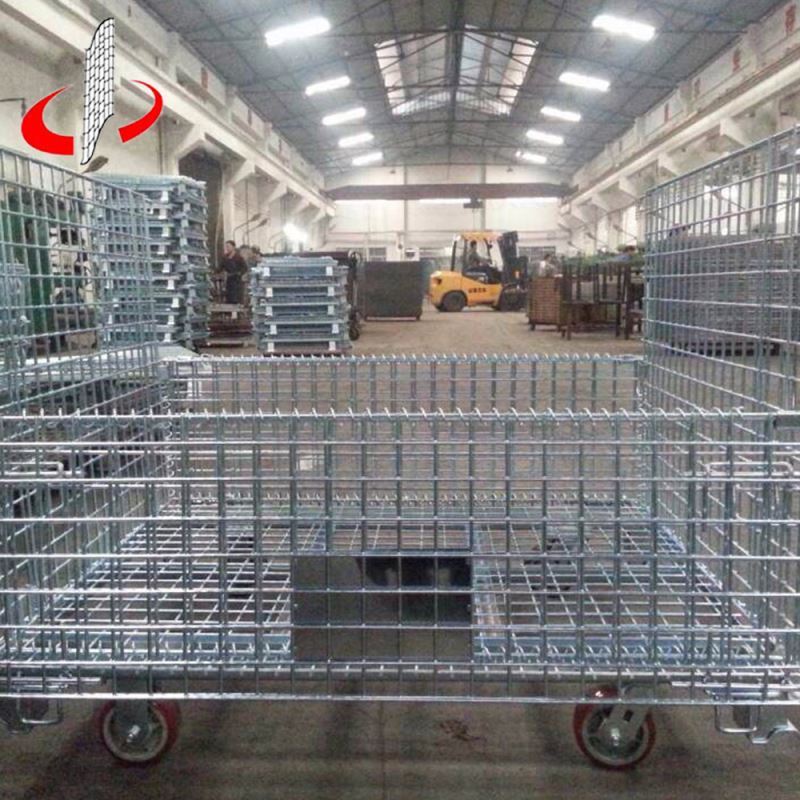 En gros Prix Pliable Galvanisé Récipient En Métal Tressé Pliable