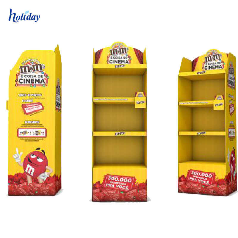 Permanent customer carton Haribo candy display stand, candy