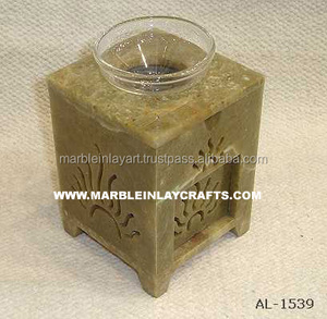Soapstone Beautiful Handmade Aroma Oil Lamps - Product Image 1