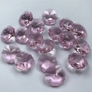 1 metro K9 di buona qualità rosa 14mm cristallo Onctagon perline <span class=keywords><strong>lampadario</strong></span> natale ghirlanda perline <span class=keywords><strong>corde</strong></span> a catena - Product Image 3