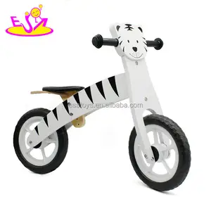 Nuevo diseño forma de tigre Niño de madera bicicleta sin pedales para caminar aprendiendo W16C204