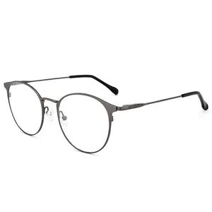 Hazır ürünler gözlük optik yuvarlak gözlük çerçeveleri ince oprical çerçeveleri daire gözlük çerçeveleri gözlük