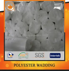 อุปทานโรงงานโดยตรงสีขาวกรอกฟิวชั่นผ้าห่ม R Polyfill โพลีเอสเตอร์ Padding ตี Wadded