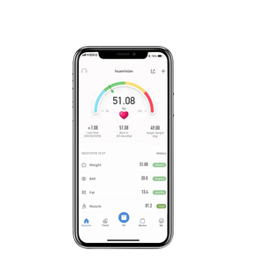 Bilancia digitale personalizzata per bagno intelligente con bilancia per il grasso corporeo <span class=keywords><strong>BMI</strong></span> Mini con APP - Product Image 3