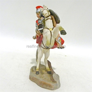 Figura de Resina de Soldado Romano del Siglo con Caballo, Estilo Italiano, para Decoración, Venta al por Mayor - Product Image 5