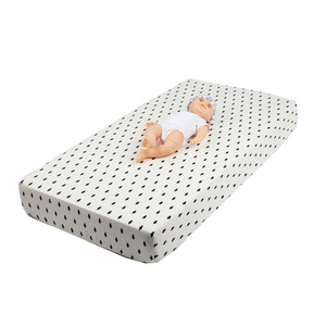 Sábanas de cuna de algodón ajustadas para bebés hipoalergénicas, suaves y cómodas, transpirables, sábanas de colchón para niños pequeños - Product Image 3