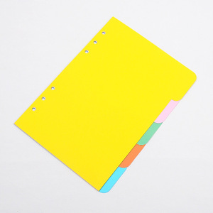 Văn Phòng Nhà Cung Cấp Tùy Chỉnh Màu <span class=keywords><strong>PP</strong></span> 6 Lỗ A5 Tập Tin Nhựa Divider - Product Image 5