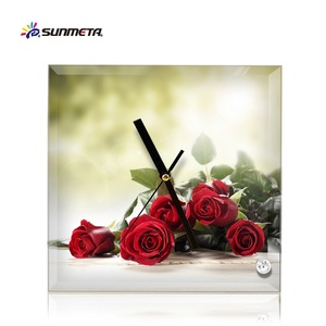 Sunmeta luxe 200*200*5mm en verre de sublimation <span class=keywords><strong>photo</strong></span> avec horloge (BL-26) - Product Image 4