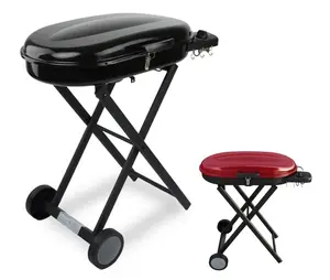 Nuovo Patio esterno piccolo Barbecue a propano naturale Barbecue a Gas griglie con carrello pieghevole