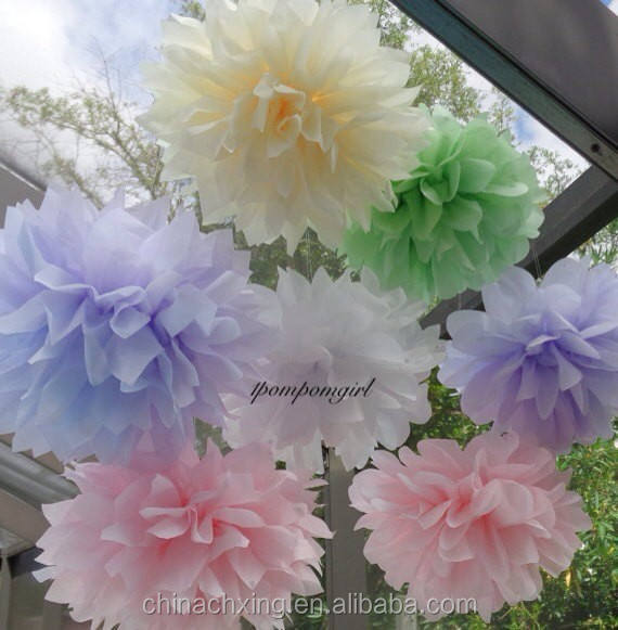 For Baby Shower Party Decoration Hanging Paper Flower