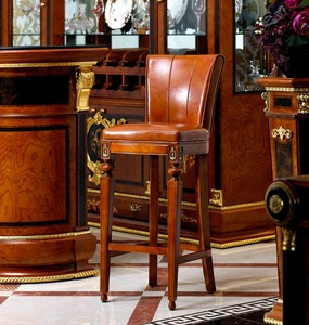Zemen YB38 — ensemble <span class=keywords><strong>de</strong></span> chaises <span class=keywords><strong>de</strong></span> <span class=keywords><strong>bar</strong></span>, cuir antique classique, bois massif, jambes hautes, fait à la main - Product Image 2