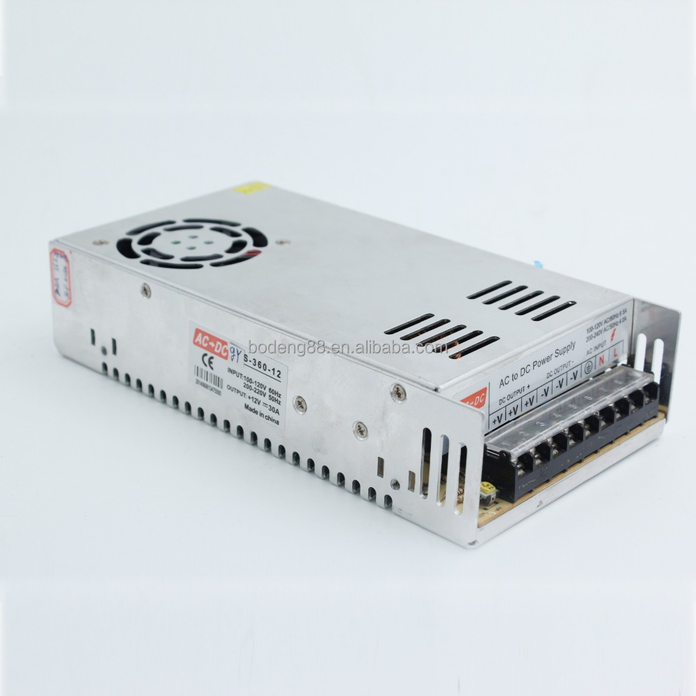 110-220 В импульсный источник питания 12 В 30 А 360 Вт, закрытый низкопрофильный импульсный источник питания с одним выходом