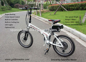 Mini 20 pulgadas plegable eléctrica / bicicleta de 36v 500w pequeño bicicleta eléctrica plegable - Product Image 1