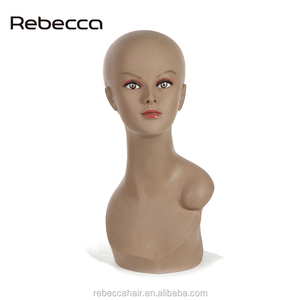 Rebecca Cheap-Cabeza de maniquí Calvo, resistente, <span class=keywords><strong>con</strong></span> hombro, para pelucas y espectáculos - Product Image 5