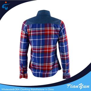 Mejor venta profesional agradable ecológico blusas a cuadros de moda de la señora - Product Image 2