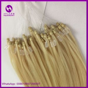 Easy Loop-extensiones de cabello con microeslabones y cierre de cuentas, 100% virgen, Remy, humano, brasileño, más de 12 meses - Product Image 4